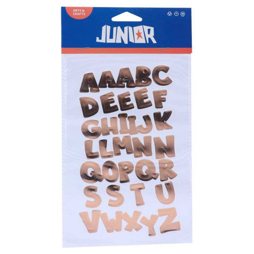 Picture of JUNIOR ALPHABET STICKER 33PCS BRONZE